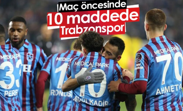 Maç öncesinde 10 maddede Trabzonspor. Foto Haber