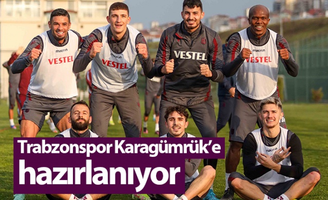 Trabzonspor Karagümrük maçına hazırlanıyor. Foto Galeri