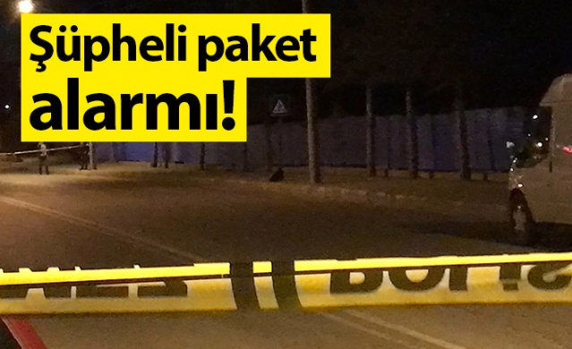 Gümüşhane’de şüpheli paket alarmı. Foto Haber