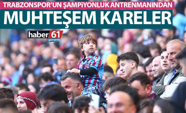 Trabzonspor'un antrenmanından muhteşem kareler. Foto Haber