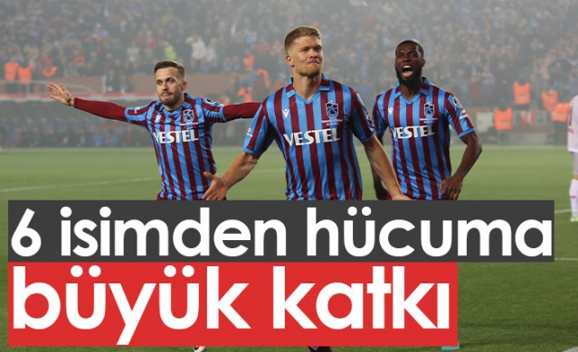 Trabzonspor'da 6 isimden hücuma büyük katkı. Foto Haber