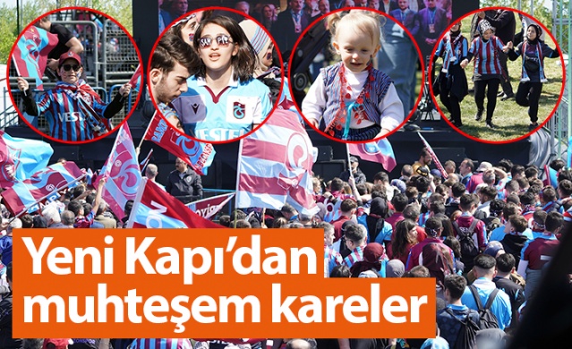 Trabzonspor taraftarı Yeni Kapı'da! Muhteşem kareler...Foto Galeri