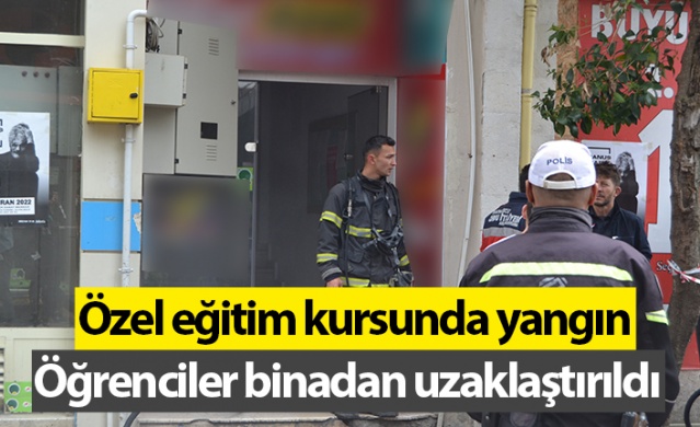 Ordu'da özel eğitim kursunda yangın: Öğrenciler binadan uzaklaştırıldı Foto Haber