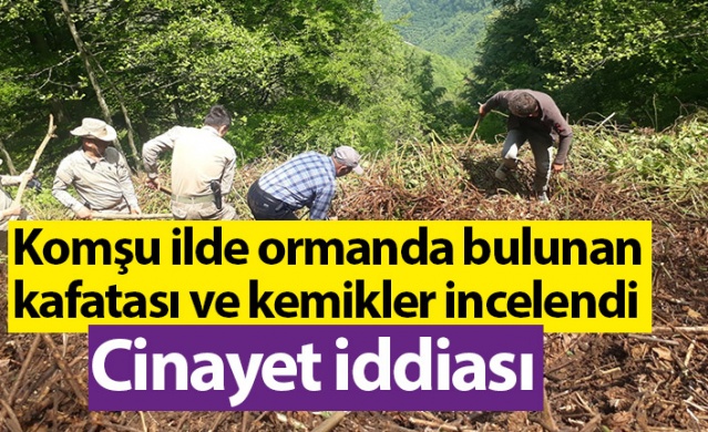 Gümüşhane 'de ormanda bulunan kafatası kemiklerin arkasından cinayet iddiası. Foto Haber