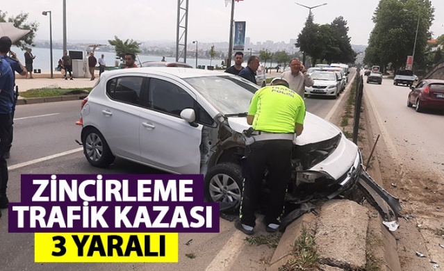 Ordu’da zincirleme trafik kazası: 3 yaralı. Foto Haber