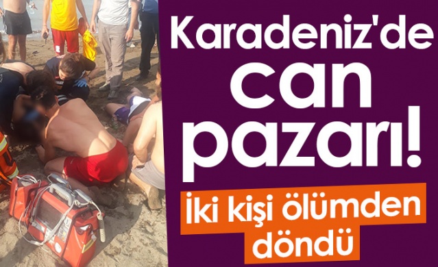 Ordu'da Karadeniz'de can pazarı! 2 Kişi kurtarıldı