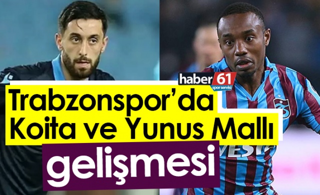 Trabzonspor’da Koita ve Yunus Mallı gelişmesi. Foto Haber