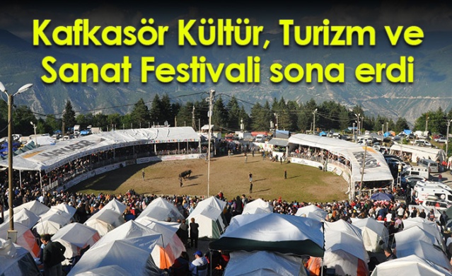 "41. Kafkasör Kültür, Turizm ve Sanat Festivali" sona erdi