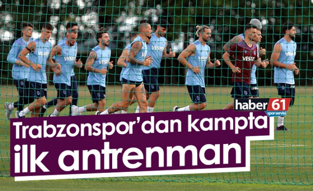 Trabzonspor'dan kampta ilk antrenman. Foto Haber