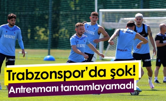 Trabzonspor'da şok! Visca antrenmanı tamamlayamadı. Foto Galeri