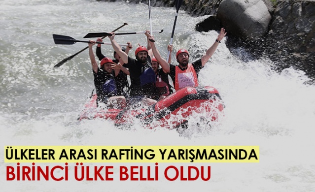 Rize'de ülkeler arası rafting yarışması yapıldı. Foto Haber