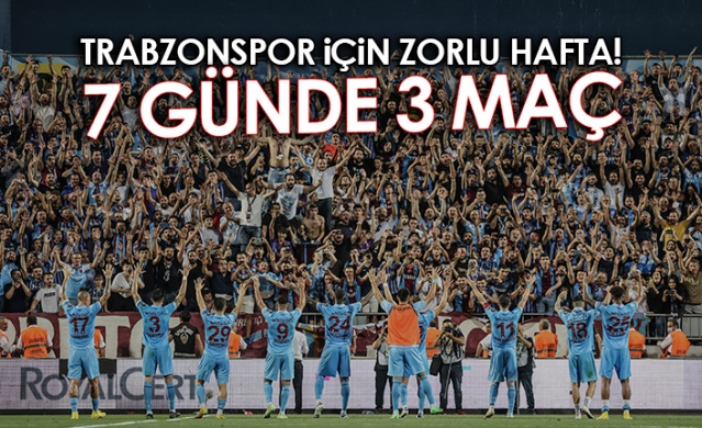 Trabzonspor için zorlu hafta! 7 günde 3 maç. Foto Haber