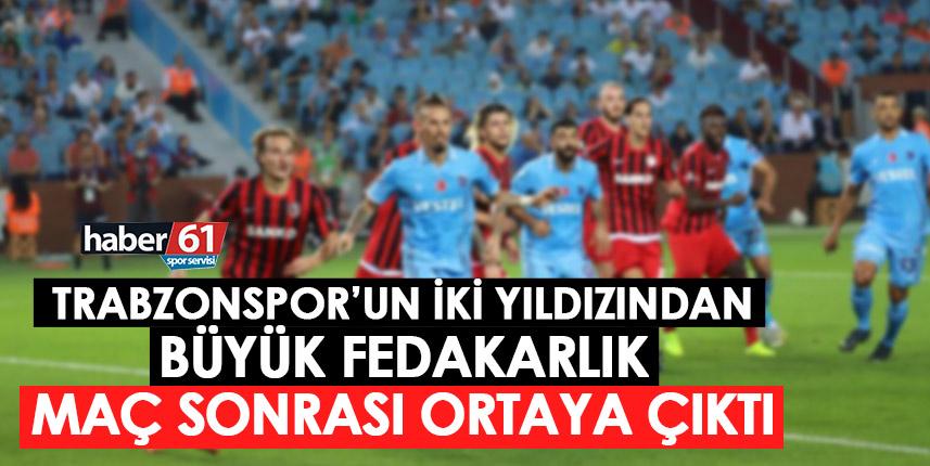 Trabzonspor'un iki yıldızından büyük fedakarlık! Maç sonrası gerçek ortaya çıktı. - Foto Haber