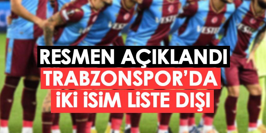 Trabzonspor'da 2 isim liste dışı. Foto Haber