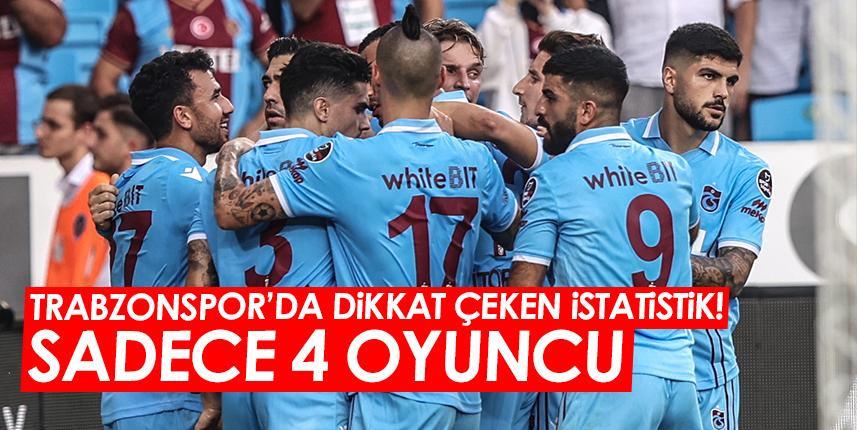 Trabzonspor'da dikkat çeken istatistik! Sadece 4 oyuncu...Foto Galeri