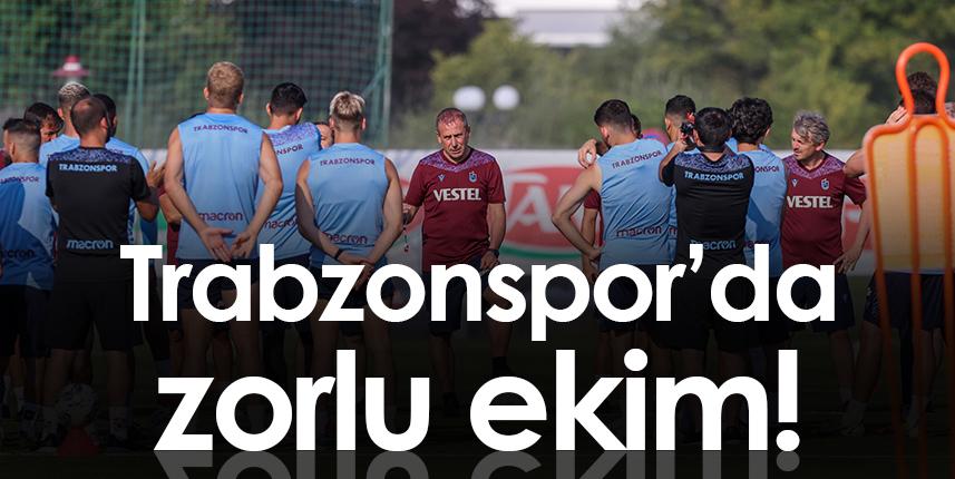 Trabzonspor'da zorlu ekim ayı. Foto Haber