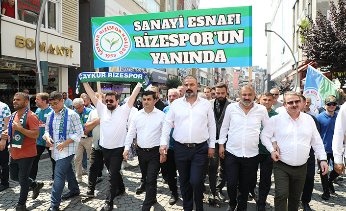 Çaykur Rizespor'da birlik ve dayanışma yürüyüşü gerçekleştirildi