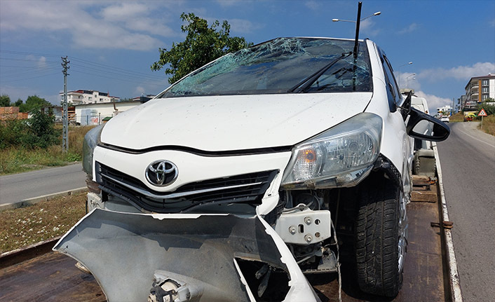 Samsun'da trafik kazası: 2 yaralı