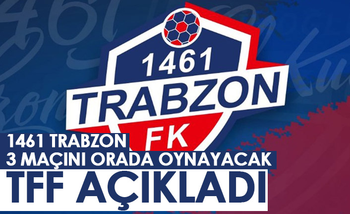 TFF açıkladı! O maçlar Yomra'da oynanacak