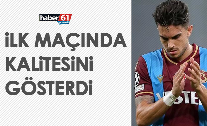 Trabzonspor'un yeni yıldızı ilk maçında kalitesini gösterdi