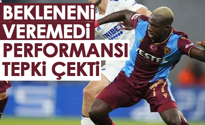 Trabzonspor'da Kouassi'nin performansı tepki aldı!