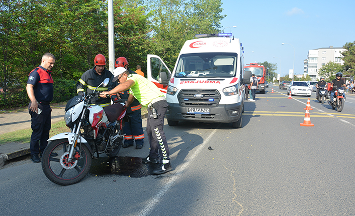 Ordu’da motosiklet kazası: 3 yaralı