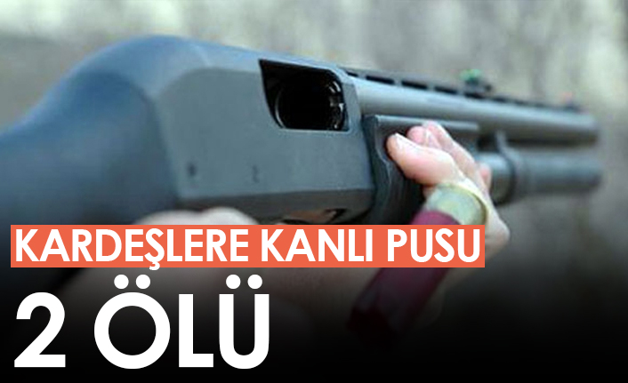 Kardeşlere kanlı pusu: 2 ölü