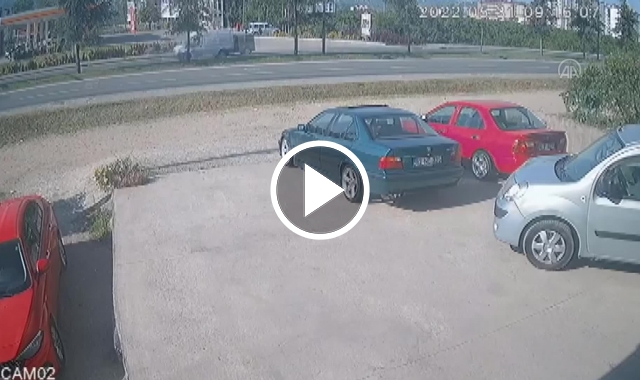 Ordu'daki feci kaza kamerada. Video Haber