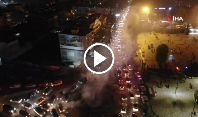 Şampiyonluk, Düzce'de binlerce taraftarı sokağa döktü. Video Haber