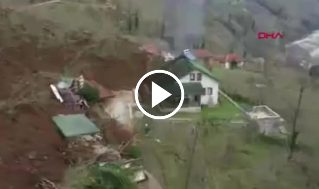 Ordu'da korku dolu anlar! 4 yaşındaki çocukla heyelandan saniyelerle kurtuldu. Video Haber