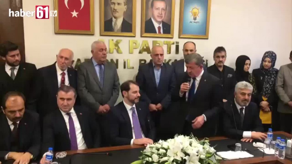 Berat Albayrak AK Parti Trabzon İl Başkanlığında