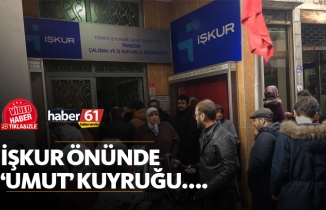 İŞKUR önünde 'umut' kuyruğu...