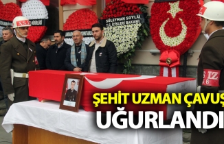 Şehit Uzman Çavuş Salih Dinç son yolculuğuna uğurlandı