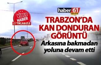 Trabzon’da kan donduran görüntü