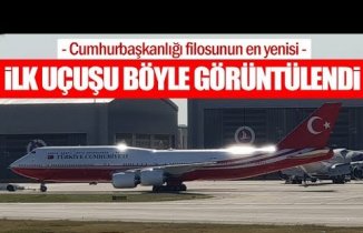 TC-TRK gökyüzünde ilk kez görüntülendi