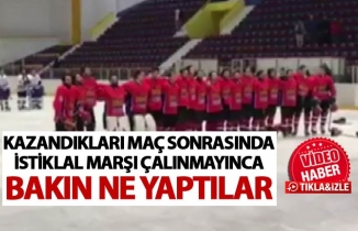 Kazandıkları maç sonrasında İstiklal Marşı çalışmayınca bakın ne yaptılar