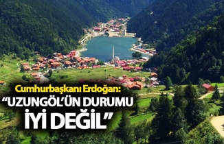 Cumhurbaşkanı Erdoğan: “Uzungöl’ün durumu iyi değil”