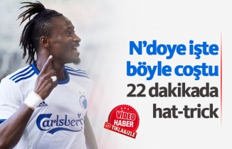 Dame N'doye 22 dakikada hat-trick yaptı