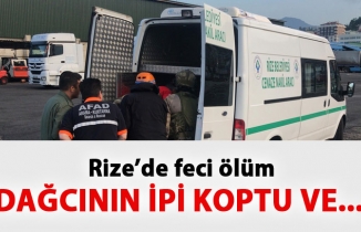 Dağcının ipi koptu...