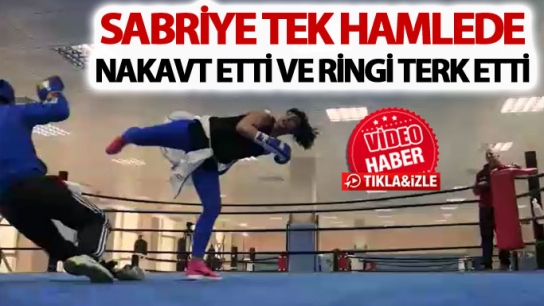 Sabriye Şengül tek hamleden nakavt etti