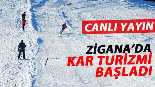 Zigana'da kar turizmi başladı