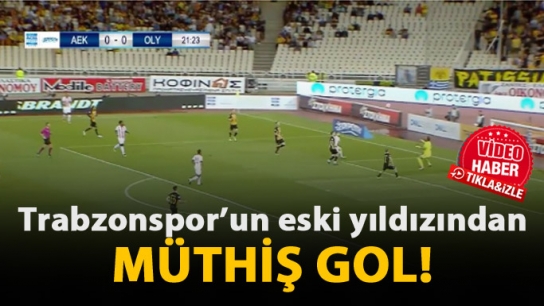 Eski Trabzonsporlu'dan müthiş gol