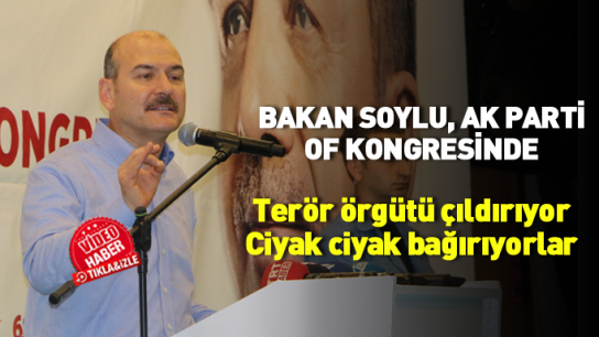 İçişleri Bakanı Soylu, AK Parti Of kongresinde