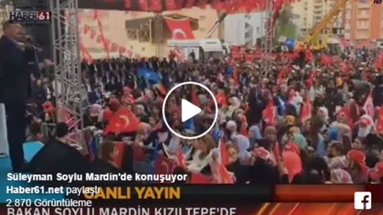 Süleyman Soylu Mardin Kızıltepe'de konuştu