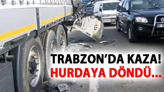 Trabzon'da kaza