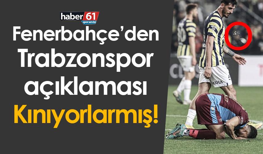 Fenerbahçe’den Trabzonspor açıklaması! Kınıyorlarmış…