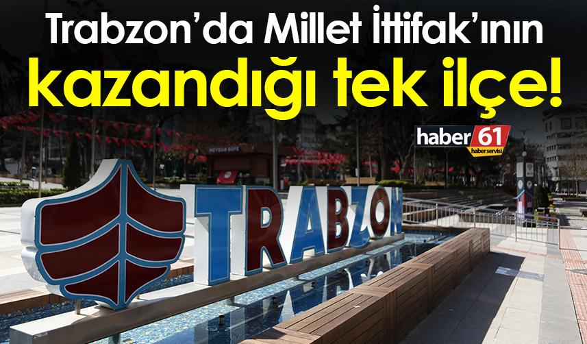 Trabzon’da Millet İttifak’ının kazandığı tek ilçe!