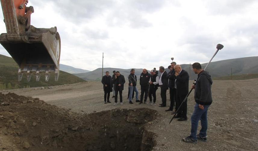 Bayburt'ta su arıtma tesisinin inşaatına ilk kazma vuruldu