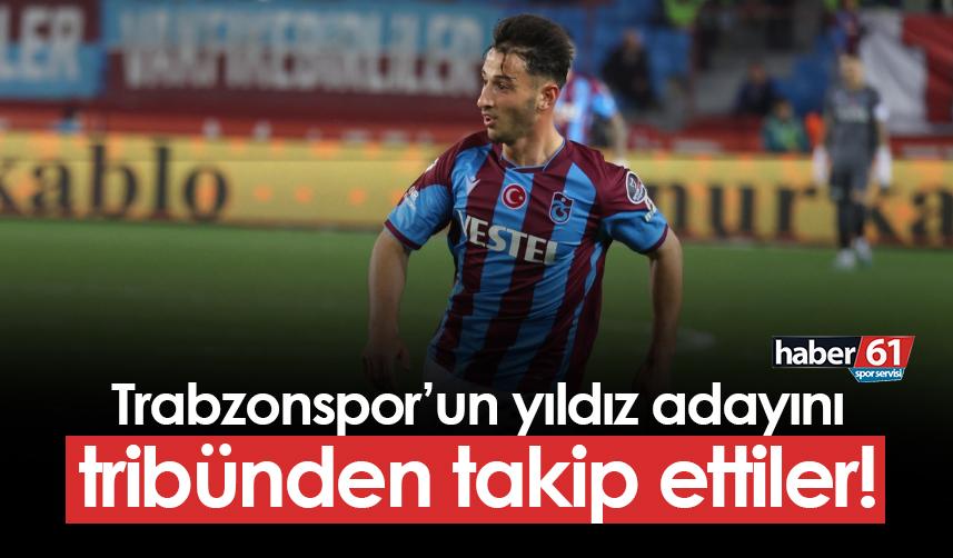 Trabzonspor'un genç oyuncusuna görücü! Tribünden takip ettiler