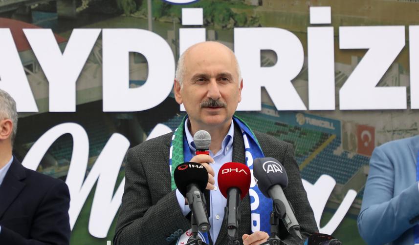 Bakan Adil Karaismailoğlu Rize'de